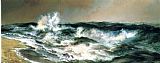 Thomas Moran The Much Resounding Sea painting